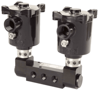 Bifold Pilot Operated Direct-Acting Solenoid Valve, BXS 5/2